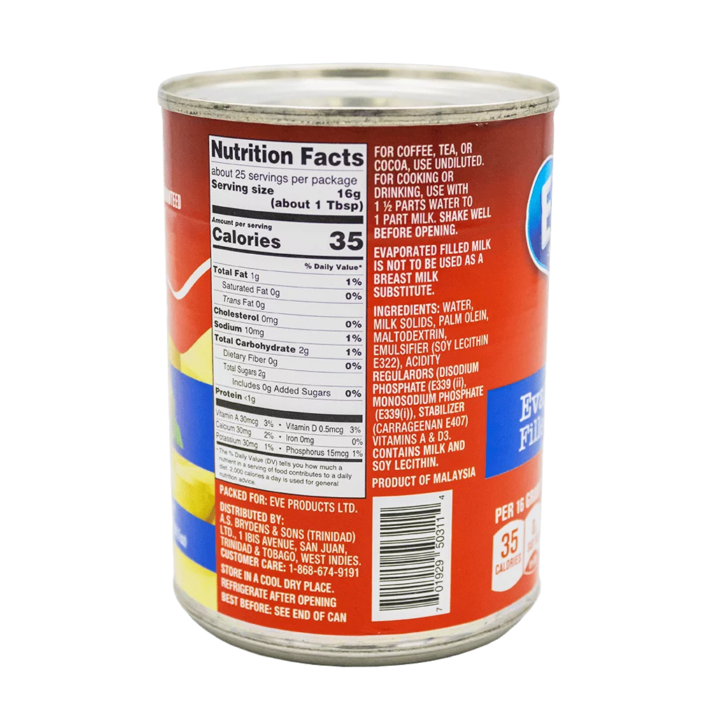 Eve Evaporated Filled Milk 400g - Image 2