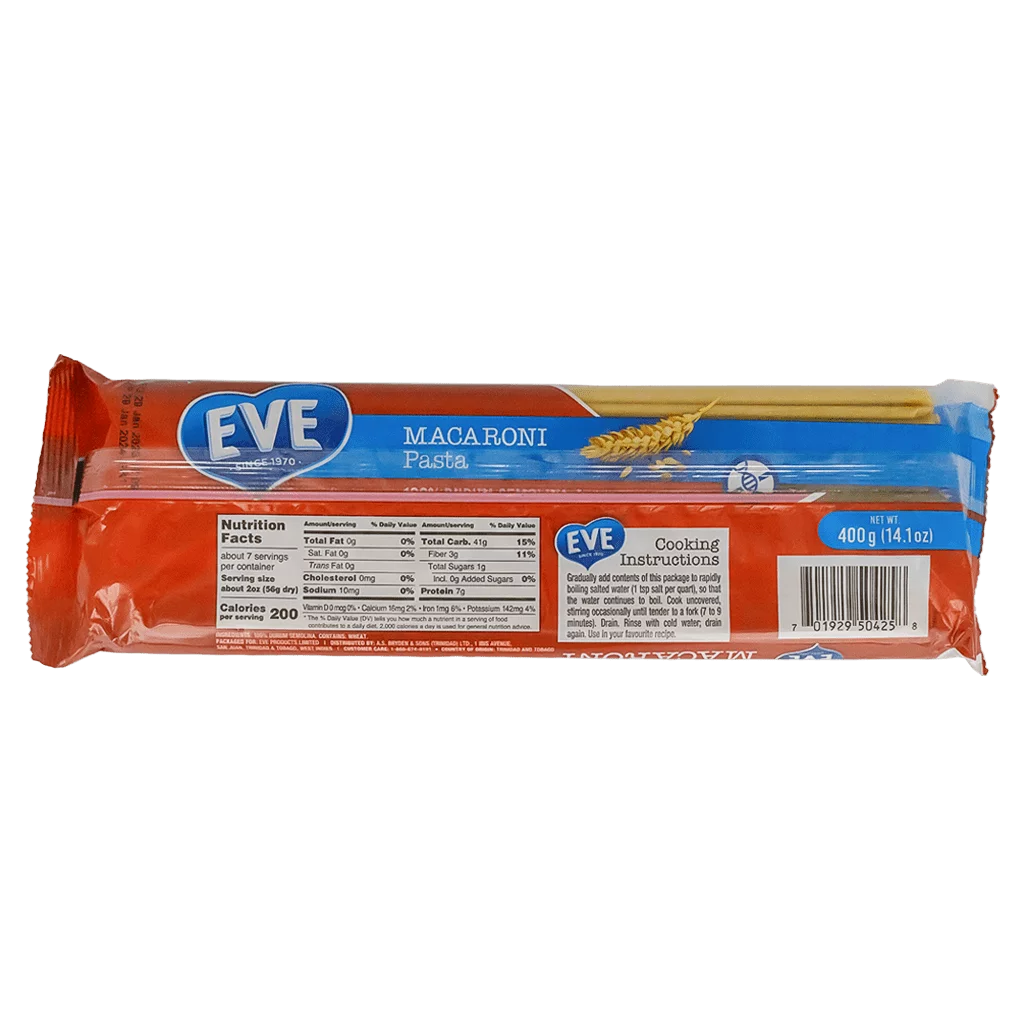 Eve Macaroni Pasta 400g - Image 2